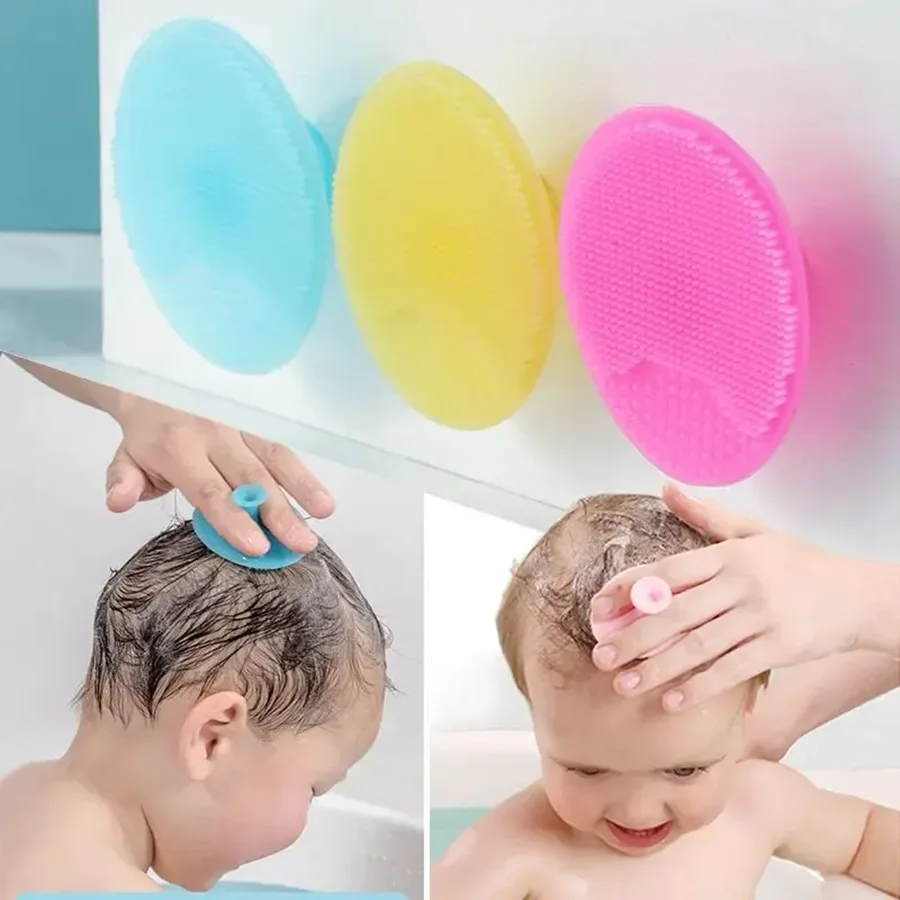 Hair Care Baby - فرشاة شامبو سيليكون للأطفال الرضع، فرشاة