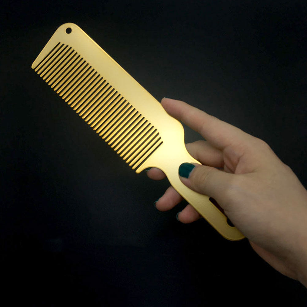 Detangling Wide Comb - مشط فولاذي واسع الأسنان للرجال، أداة