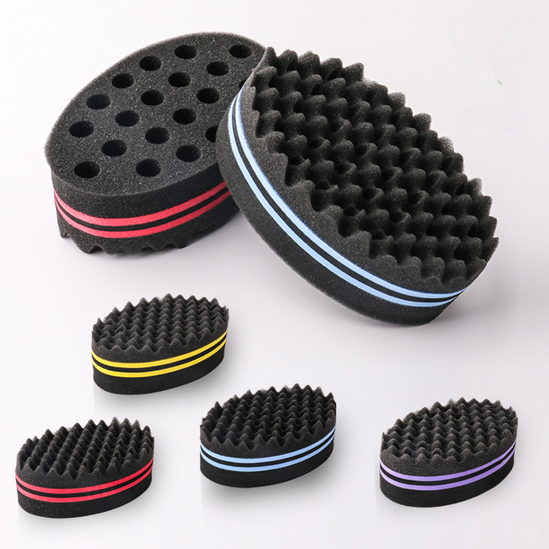 Twist Sponge Coil - فرشاة شعر سحرية بيضاوية ذات وجهين