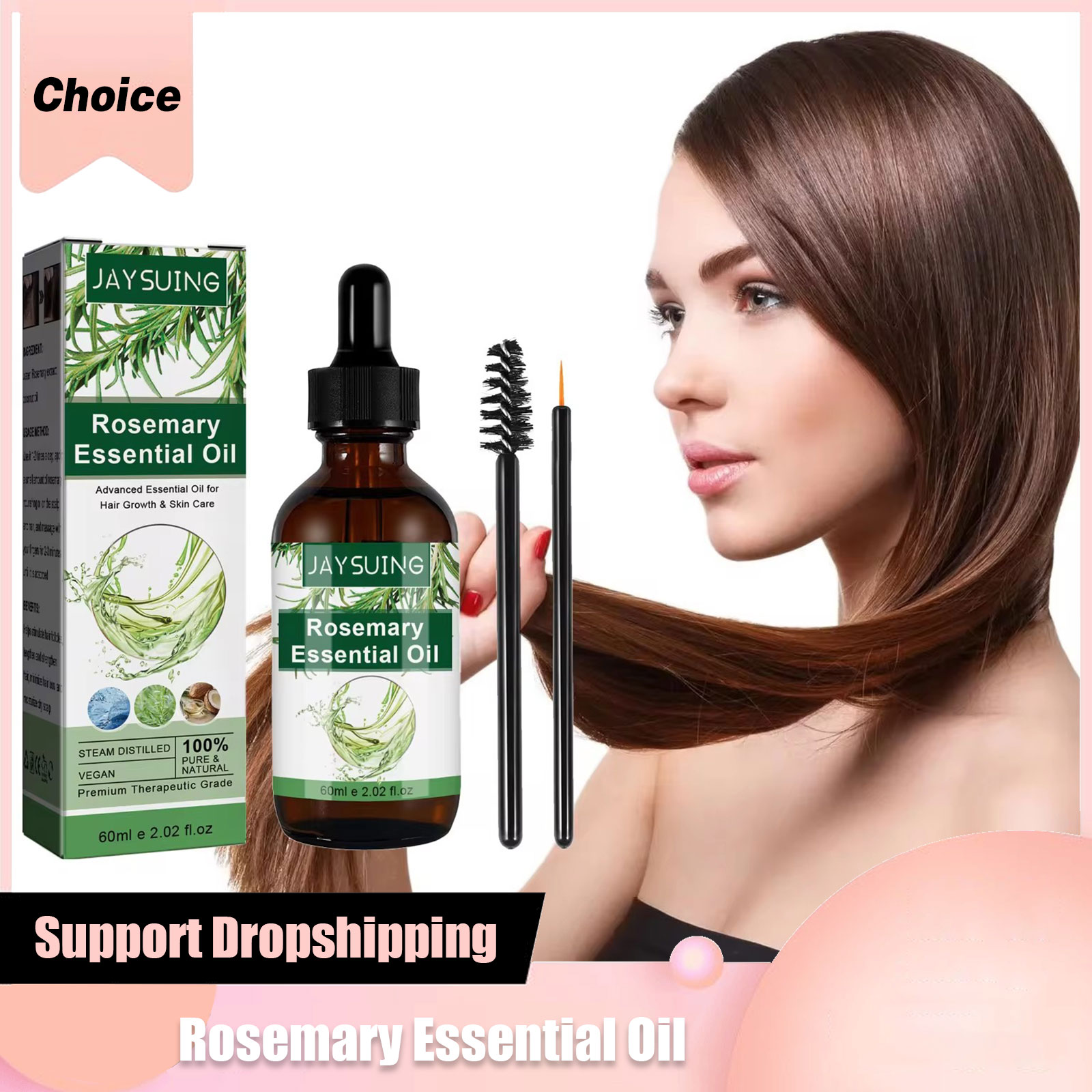 Hair Care For Hair Loss - زيت إكليل الجبل العطري لنمو الشعر