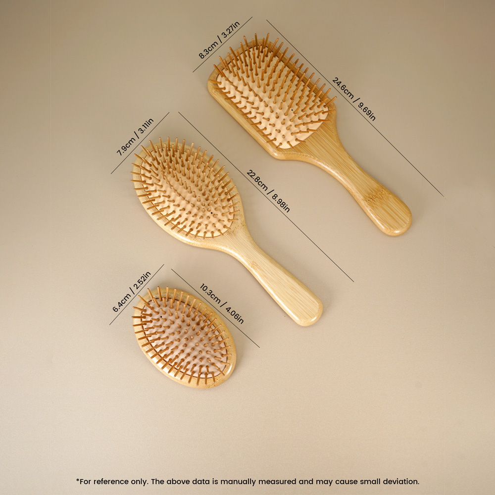 فرشاة شعر من الخيزران، فرش لفك - مراجعة Hair Care Daily Routine وسعره
