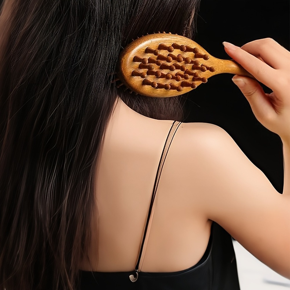 مشط خشب الصندل مزدوج الجوانب،  - مراجعة Detangling Wide Comb وسعره