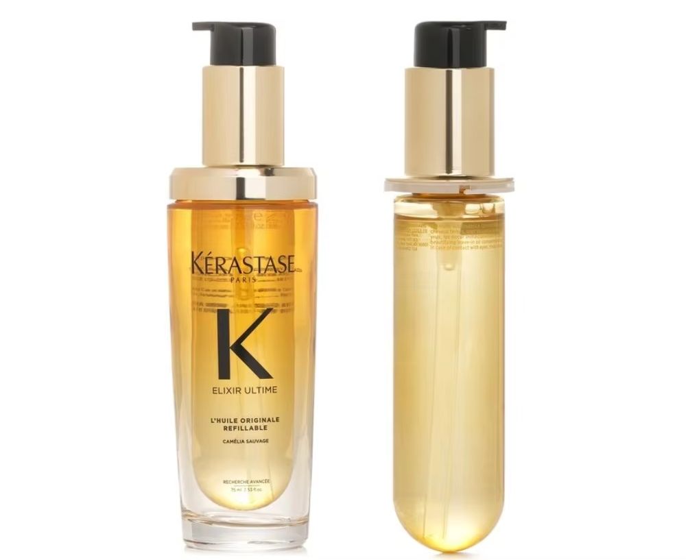 مجموعة ثنائية زيت التجميل المت - مراجعة Hair Care Kerastase وسعره