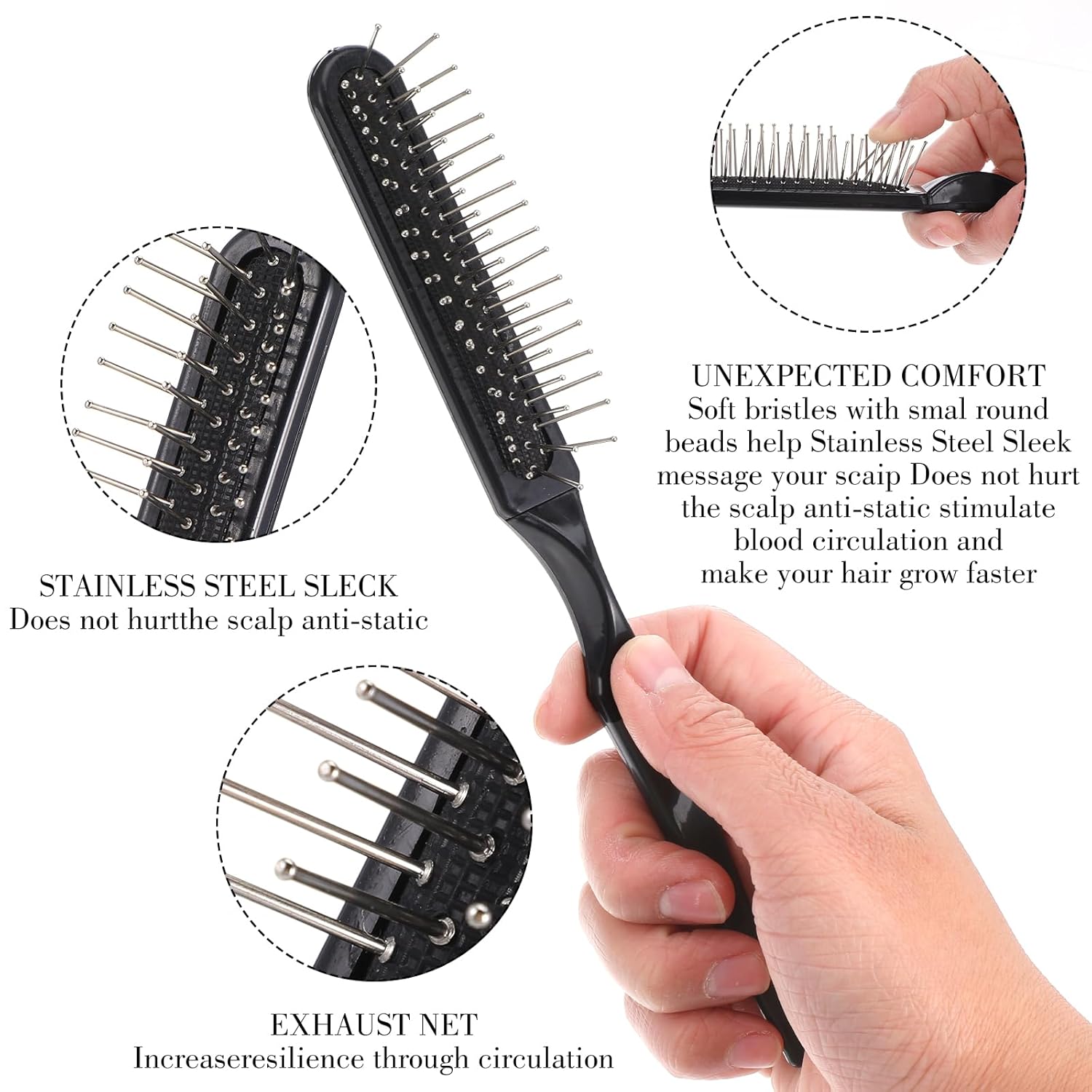 مجموعة فرش الشعر المستعار، فرش - مراجعة Detangling Wide Comb وسعره