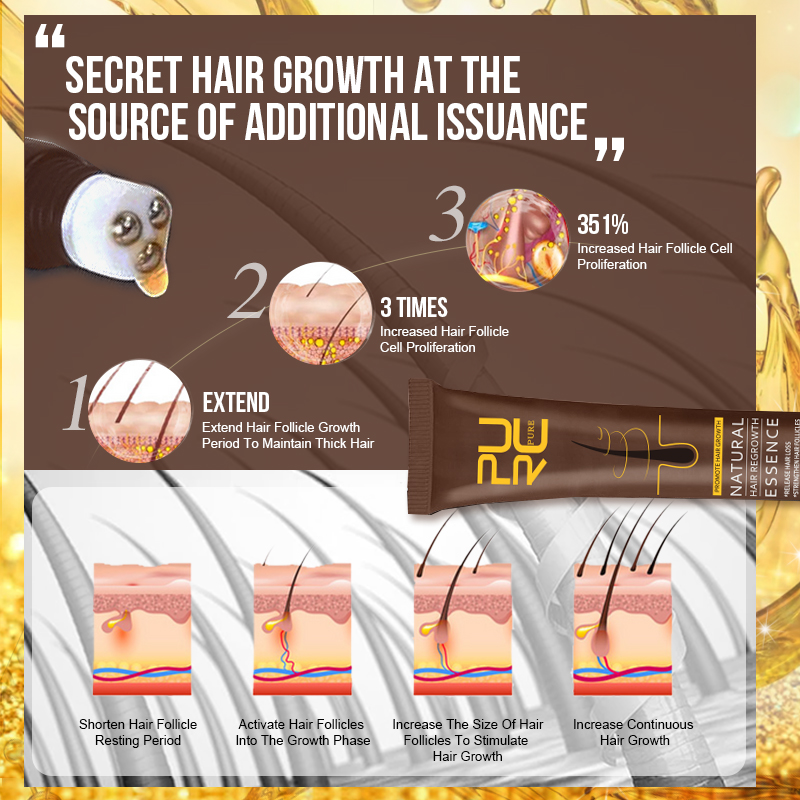 PURC نمو الشعر المصل للرجال ال - مراجعة Hair Care Essence Oil وسعره