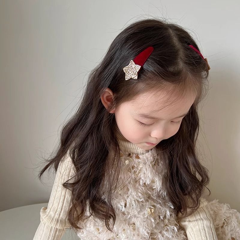1 زوج الكورية نمط بريق ستار مق - مراجعة Hair Care Baby وسعره
