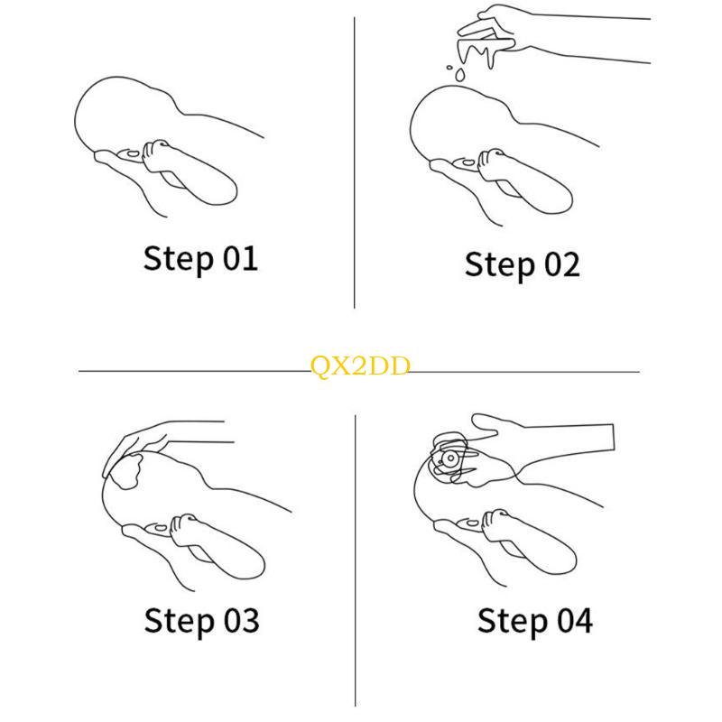 QX2D فرشاة شامبو سيليكون للأطف - مراجعة Hair Care Baby وسعره