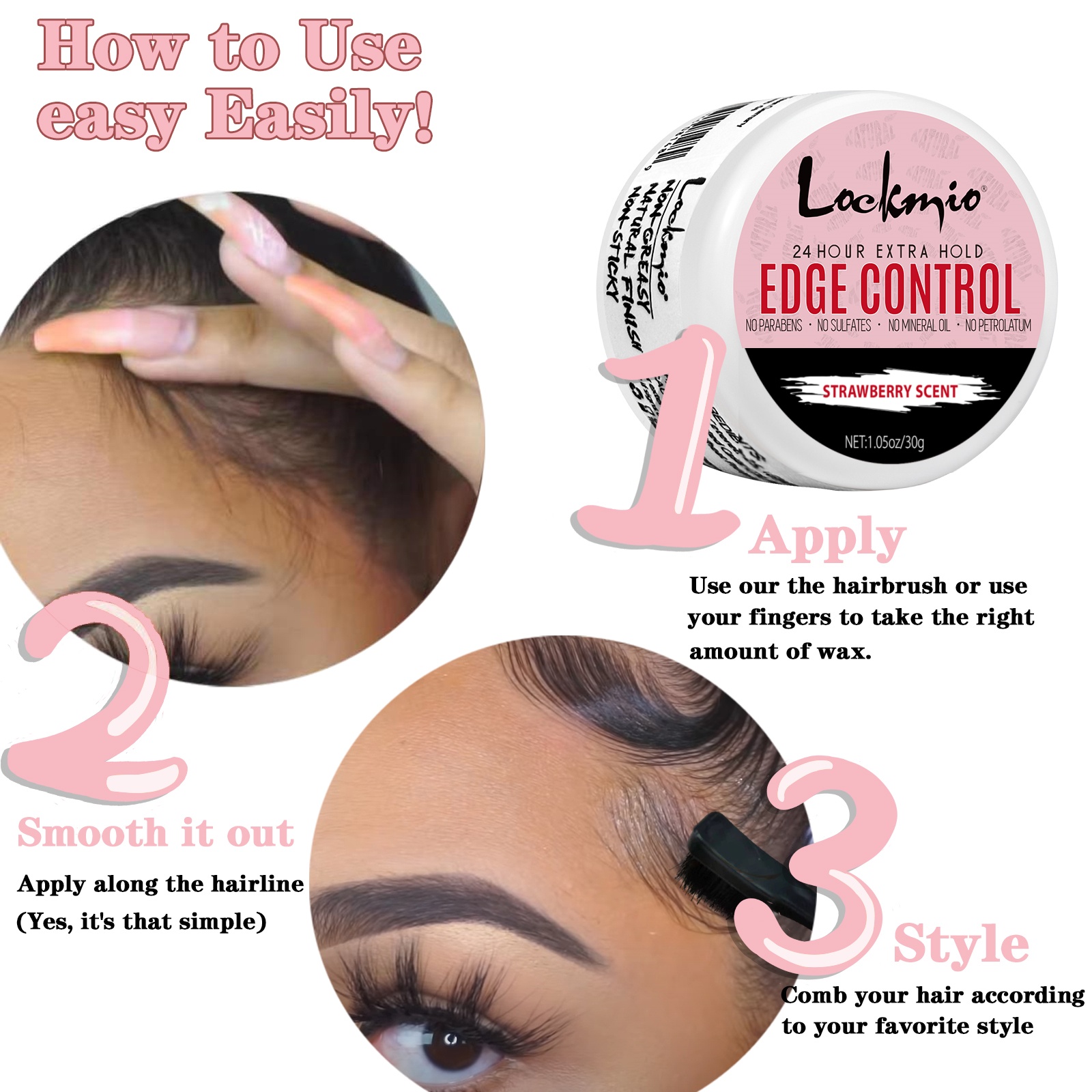 4 قطعة/المجموعة 30 جرام جل الت - مراجعة Edge Control Gel وسعره