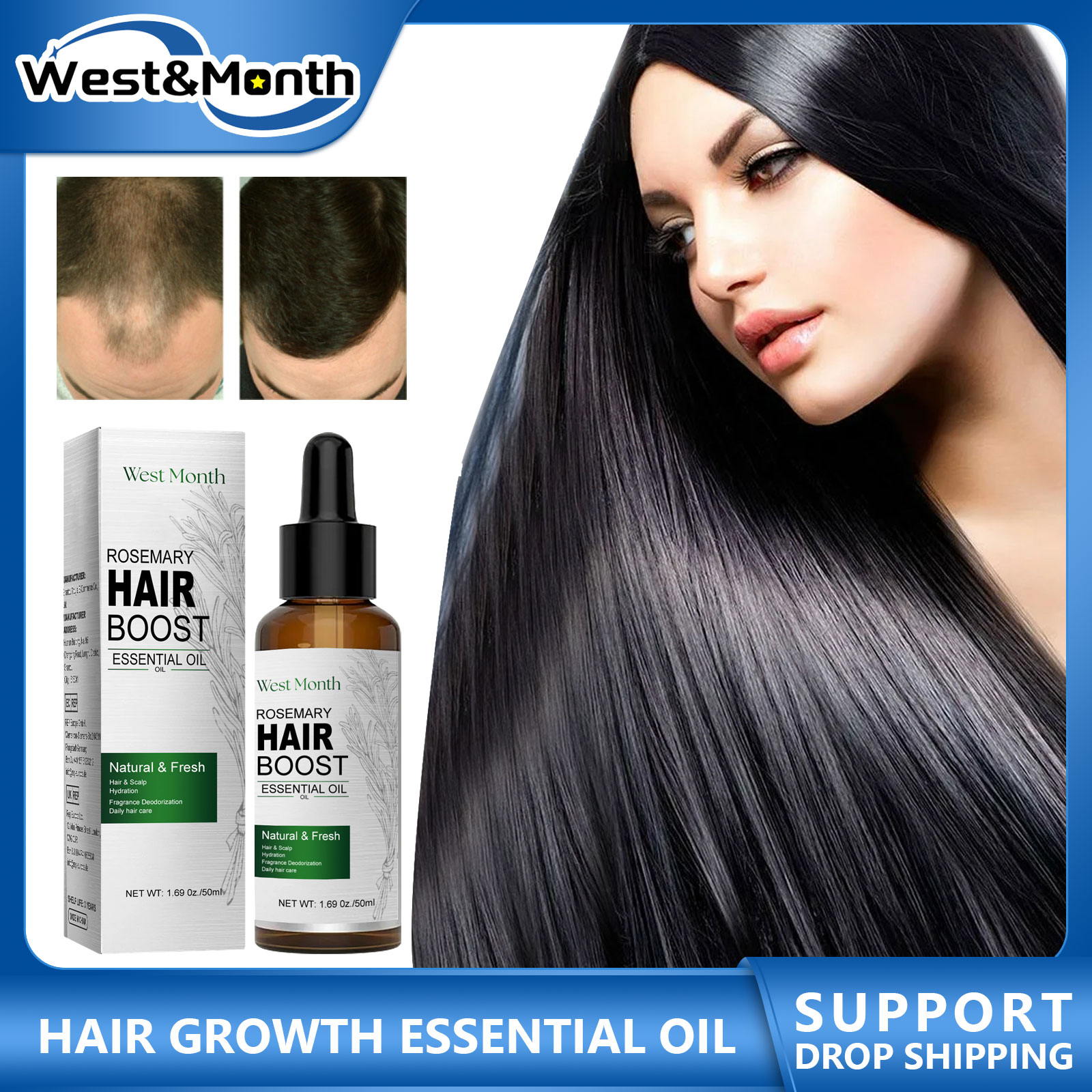 زيت أساسي لنمو الشعر ، إصلاح ك - مراجعة Rosemary Hair Oil وسعره